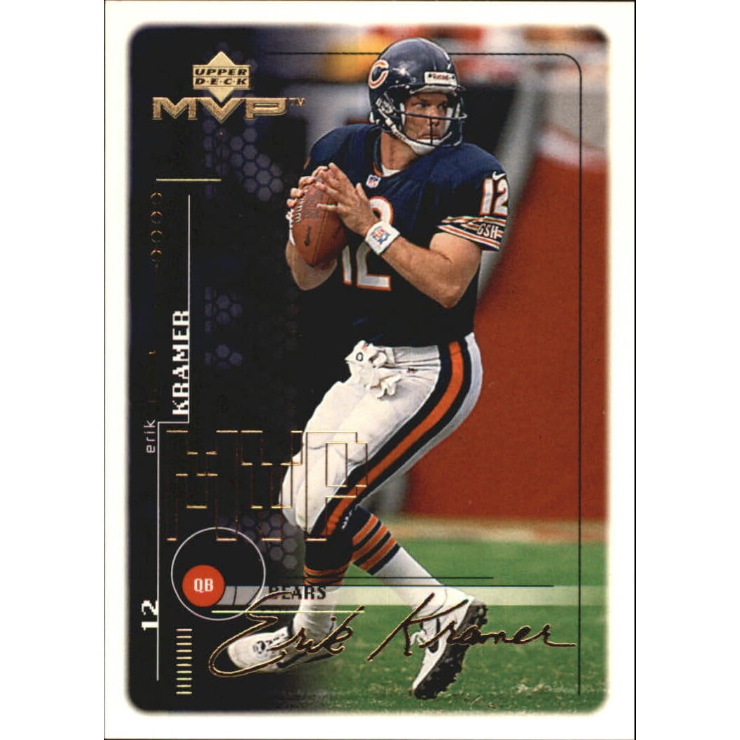 1999 Upper Deck MVP Gold Script #33 Erik Kramer. rookie card picture
