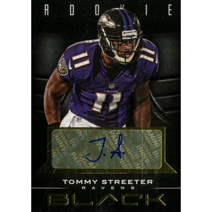 2012 Panini Black Rookie Signatures Gold #192 Tommy Streeter/99. rookie card picture