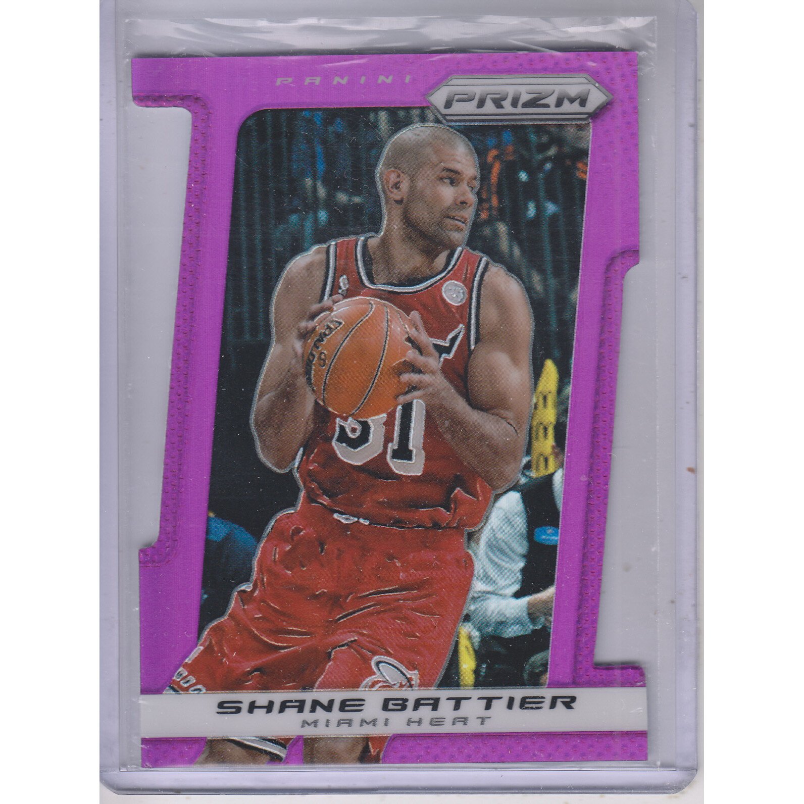 2013-14 Panini Prizm Prizms Purple Die Cut #107 Shane Battier. rookie card picture