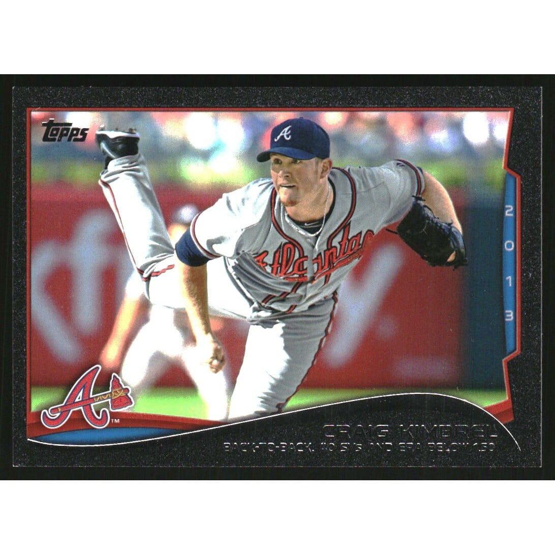 2014 Topps Black #499 Craig Kimbrel. rookie card picture
