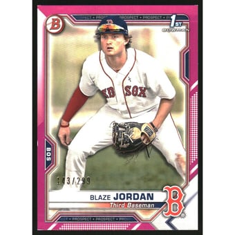 2021 Bowman Prospects Fuchsia #BP71 Blaze Jordan