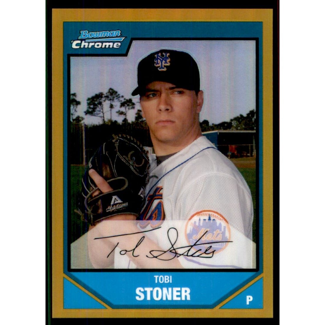 2007 Bowman Chrome Prospects Gold Refractors #BC170 Tobi Stoner. rookie card picture