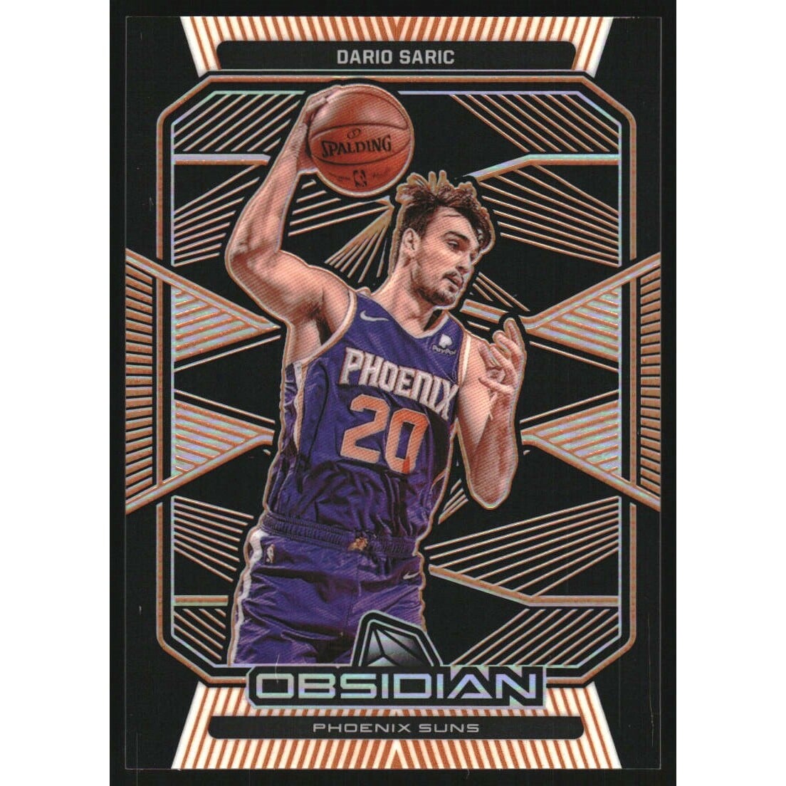 2019-20 Panini Obsidian Electric Etch Orange #150 Dario Saric. rookie card picture