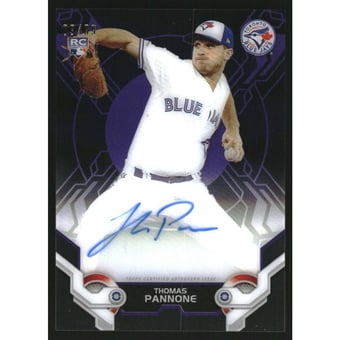 2019 Topps High Tek Autographs Purple #HTATP Thomas Pannone