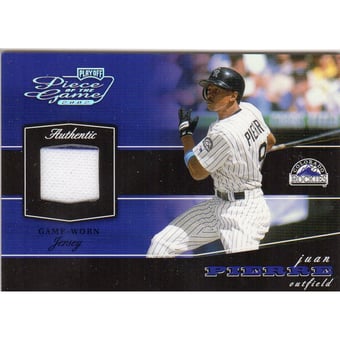 2002 Playoff Piece of the Game Materials Silver #42 Juan Pierre Jsy