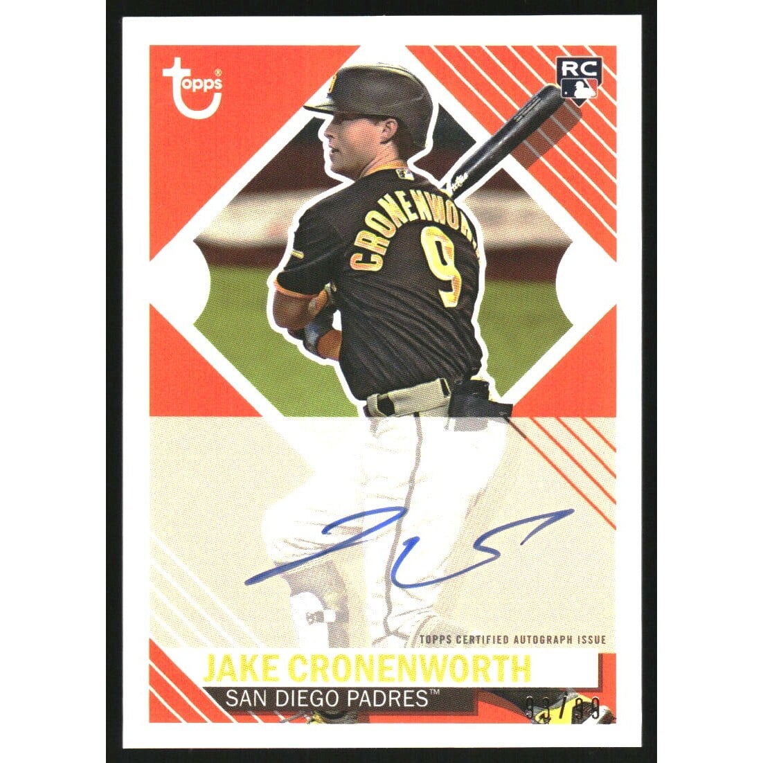 2021 Topps Brooklyn Collection Autographs #BKAJCR Jake Cronenworth/99. rookie card picture