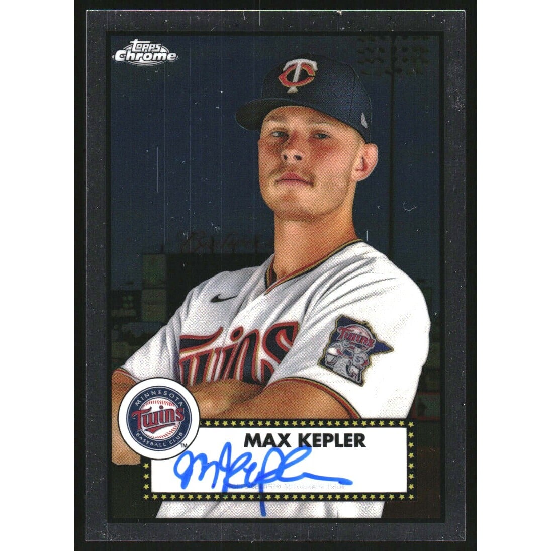 2021 Topps Chrome Platinum Anniversary Autographs #PAMK Max Kepler. rookie card picture