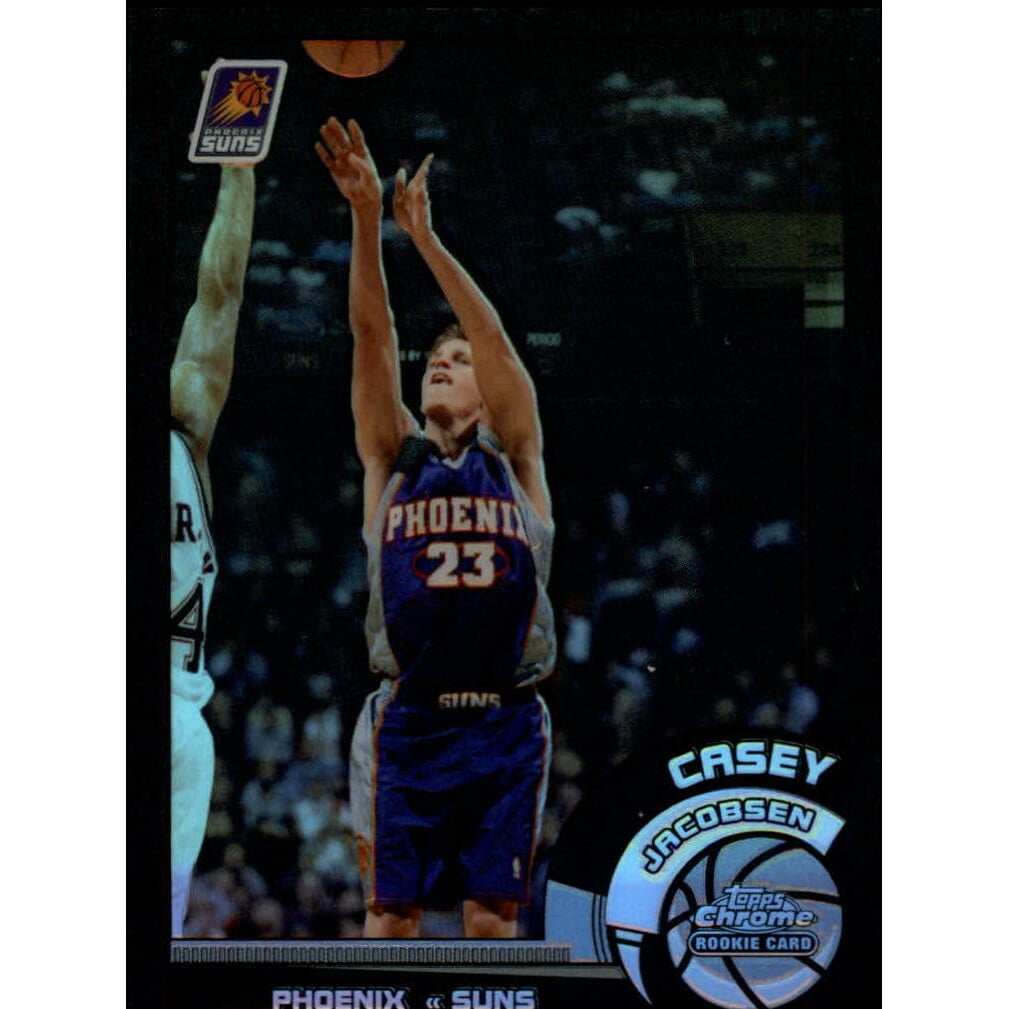 2002-03 Topps Chrome Refractors Black Border #128 Casey Jacobsen. rookie card picture