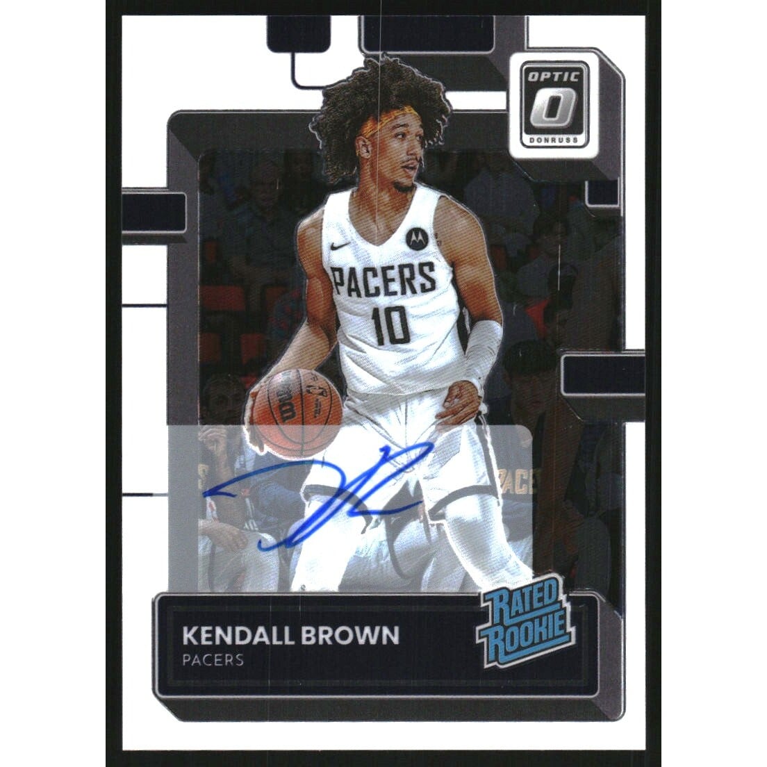 2022-23 Donruss Optic Rated Rookies Signatures #217 Kendall Brown. rookie card picture