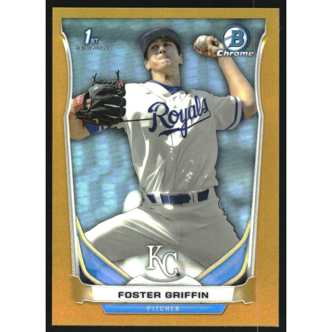 2014 Bowman Chrome Draft Gold Refractors #CDP24 Foster Griffin. rookie card picture