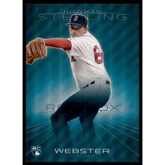 2013 Bowman Sterling Blue Refractors #24 Allen Webster