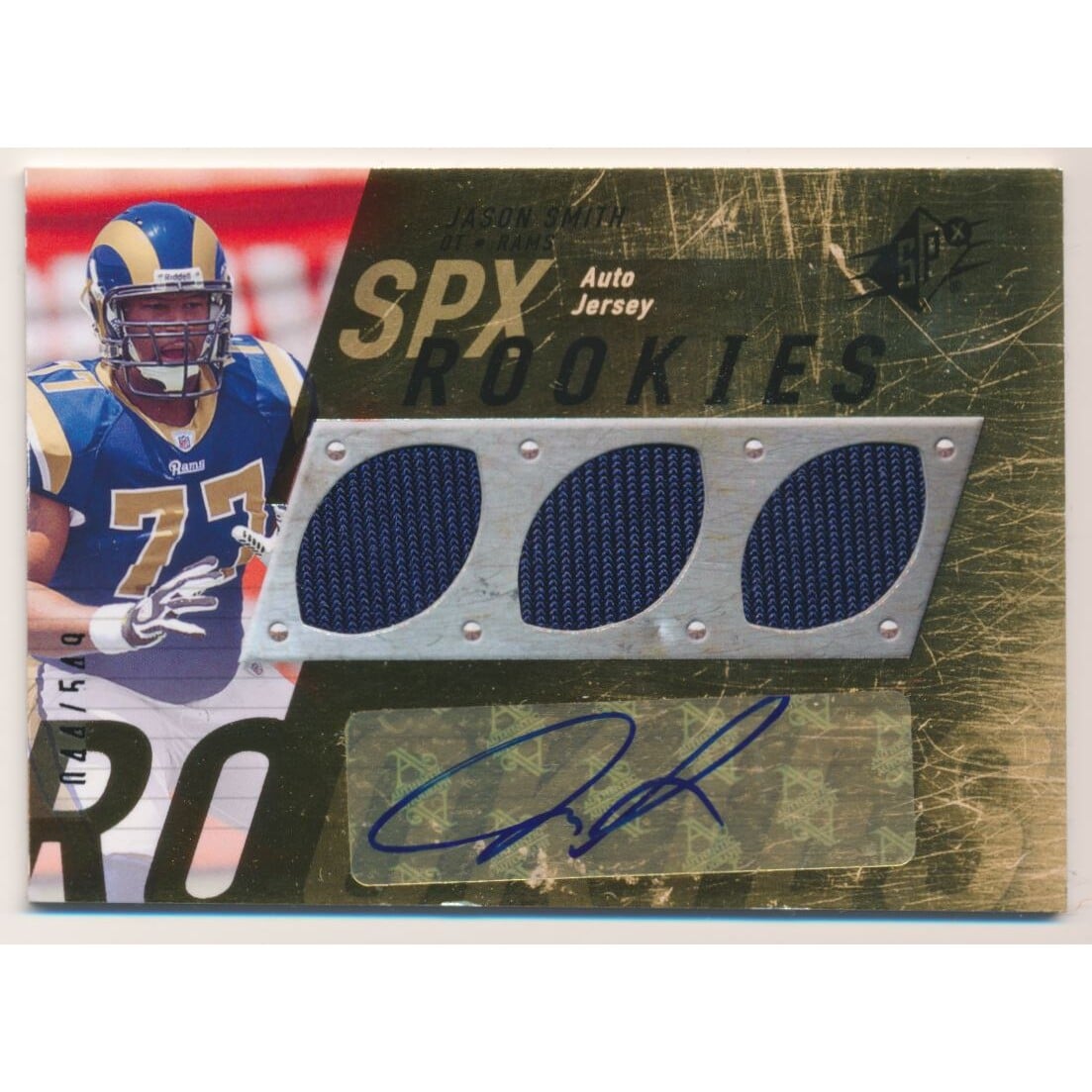 2009 SPx #123 Jason Smith JSY AU RC