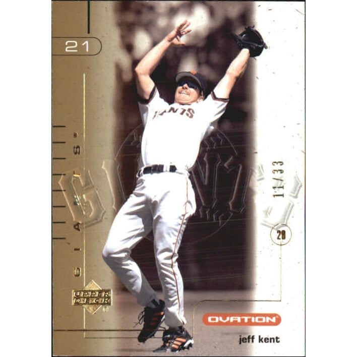 2002 Upper Deck Ovation Gold #46 Jeff Kent/33. rookie card picture