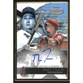 2020 Topps Gold Label Framed Autographs #GLAMTH Matt Thaiss