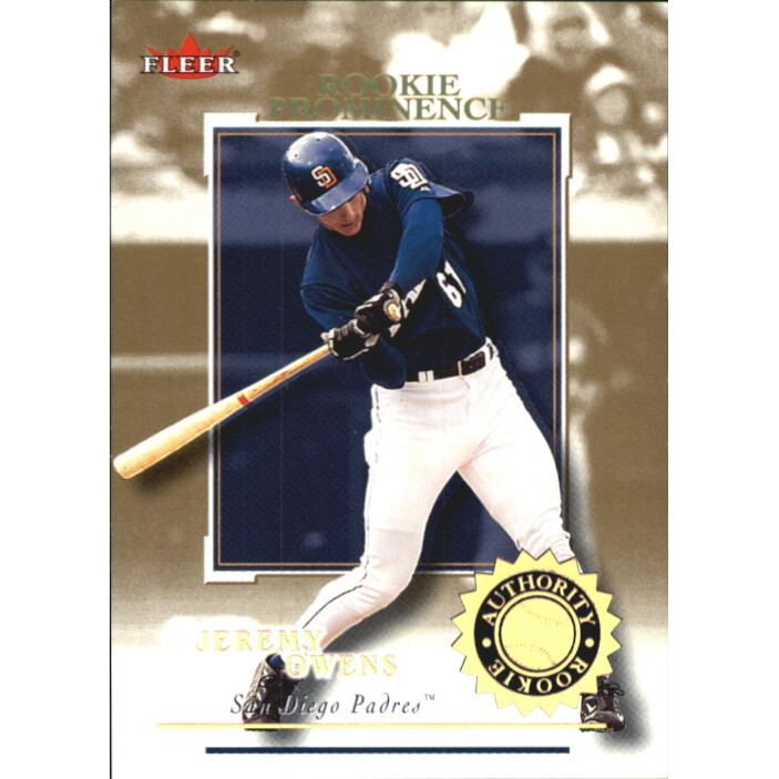 2001 Fleer Authority Prominence 125/75 #116 Jeremy Owens. rookie card picture