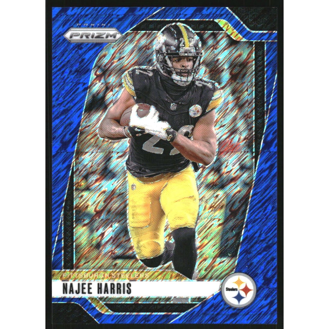 2024 Panini Prizm Prizms Blue Shimmer #241 Najee Harris. rookie card picture