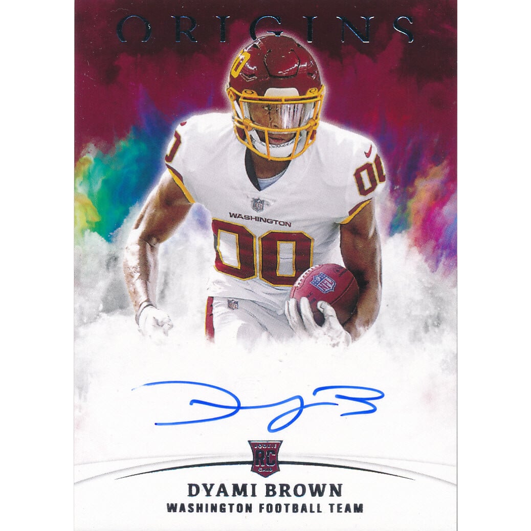 2021 Panini Origins Rookie Autographs #27 Dyami Brown. rookie card picture