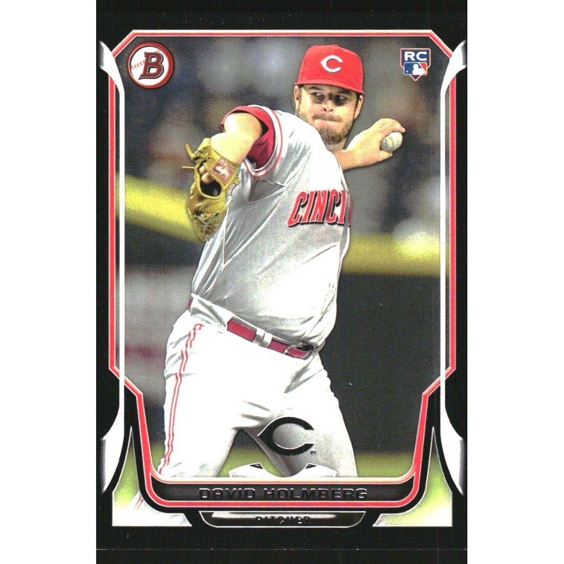 2014 Bowman Black #218 David Holmberg. rookie card picture