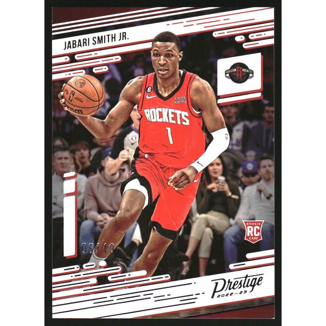 2022-23 Panini Chronicles Purple #62 Jabari Smith Jr./Prestige. rookie card picture
