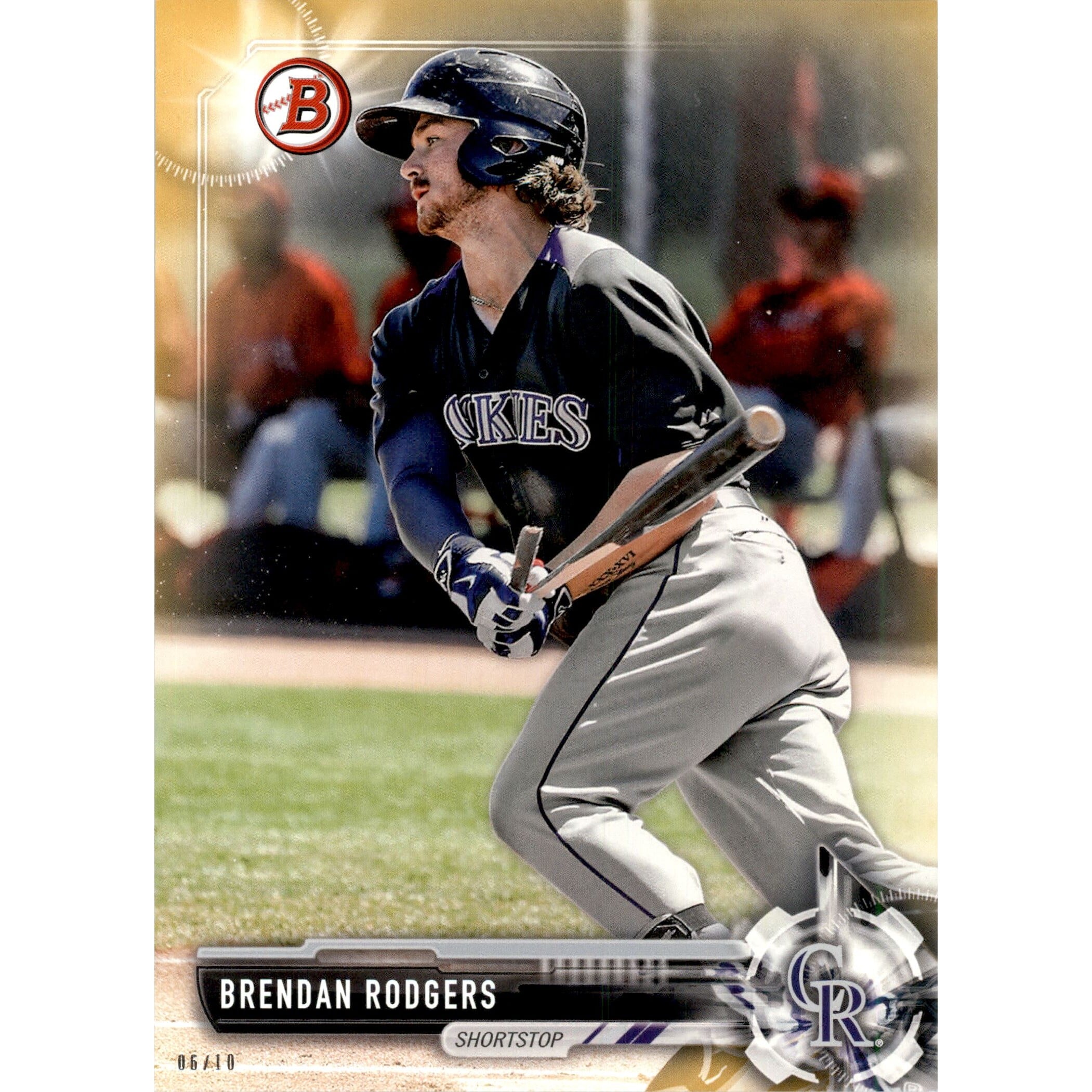 2017 Bowman Draft 5x7 Gold #BD157 Brendan Rodgers. rookie card picture