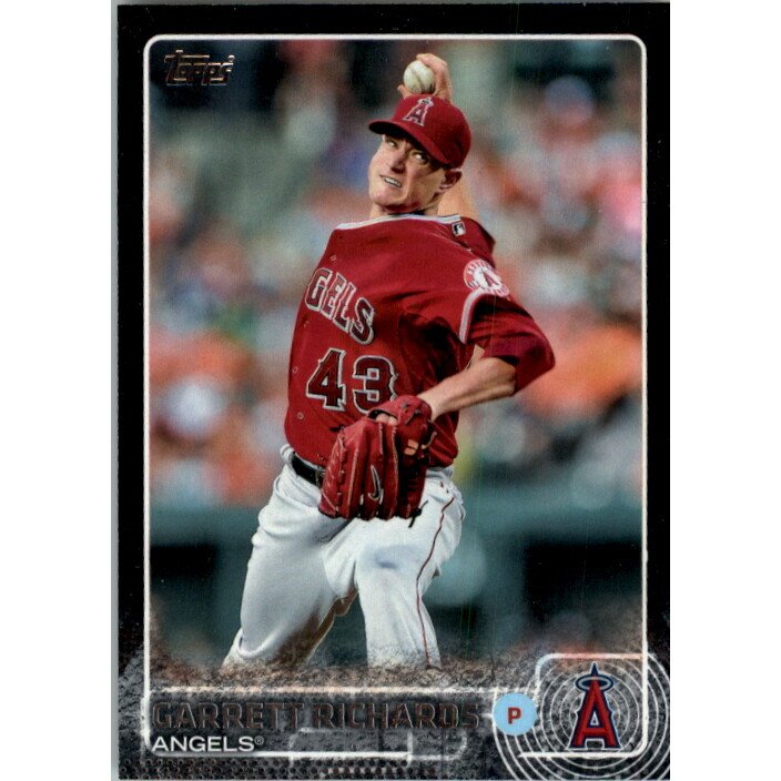 2015 Topps Black #195 Garrett Richards. rookie card picture