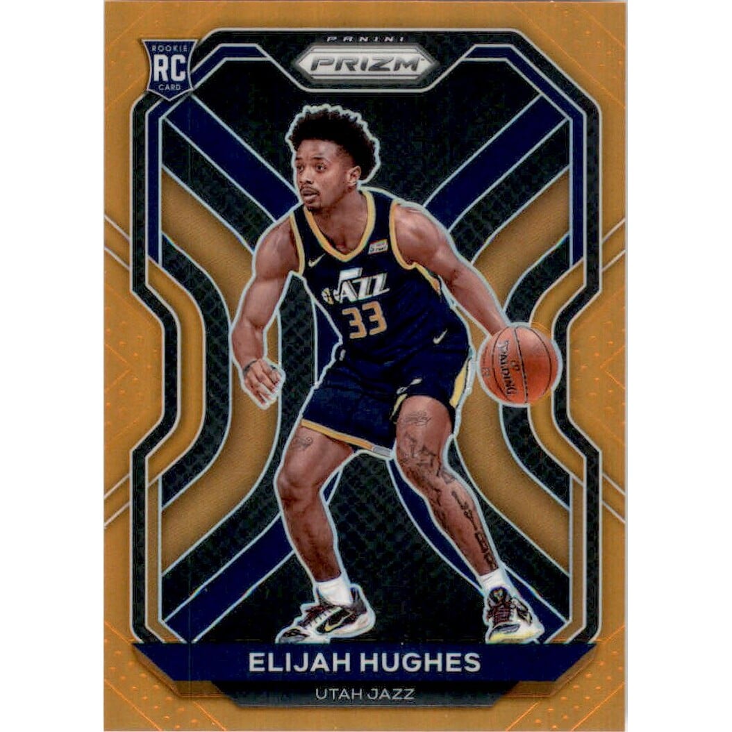 2020-21 Panini Prizm Prizms Orange #271 Elijah Hughes. rookie card picture