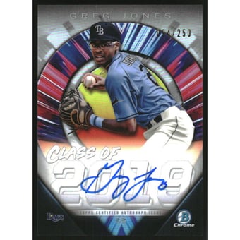 2019 Bowman Chrome Draft Class of '19 Autographs #C19AGJ Greg Jones