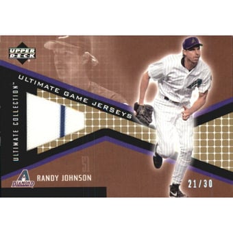 2002 Ultimate Collection Game Jersey Tier 2 Gold #RJ Randy Johnson