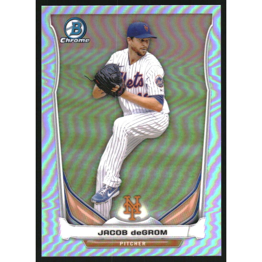 2021 Bowman Sterling Sterling Recollections #SRJD Jacob Degrom. rookie card picture