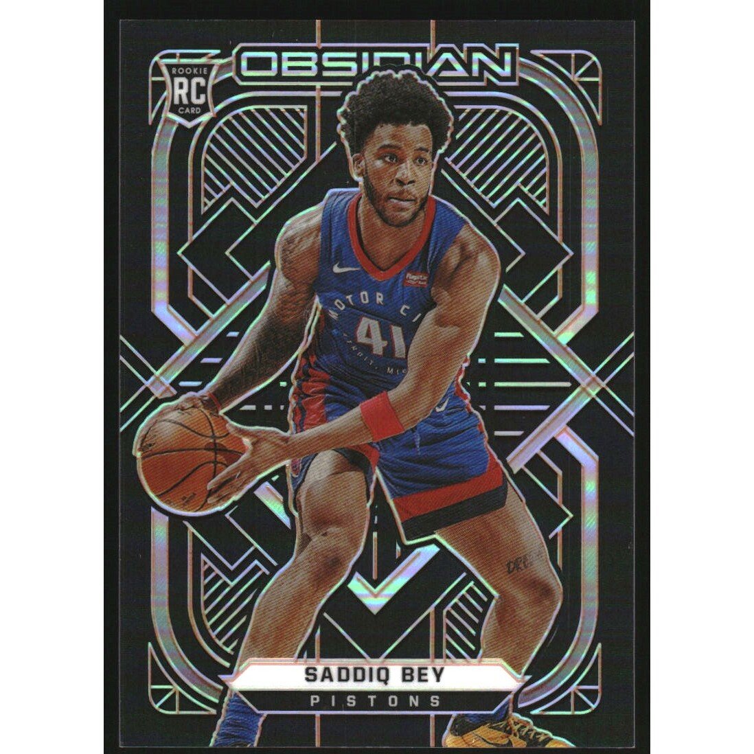 2020-21 Panini Obsidian Electric Etch Orange #159 Saddiq Bey. rookie card picture