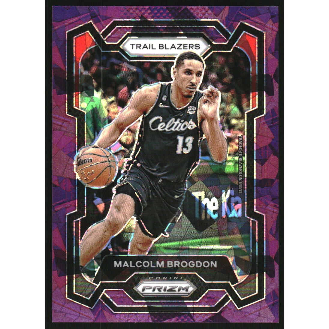 2023-24 Panini Prizm Prizms Purple Ice #10 Malcolm Brogdon. rookie card picture
