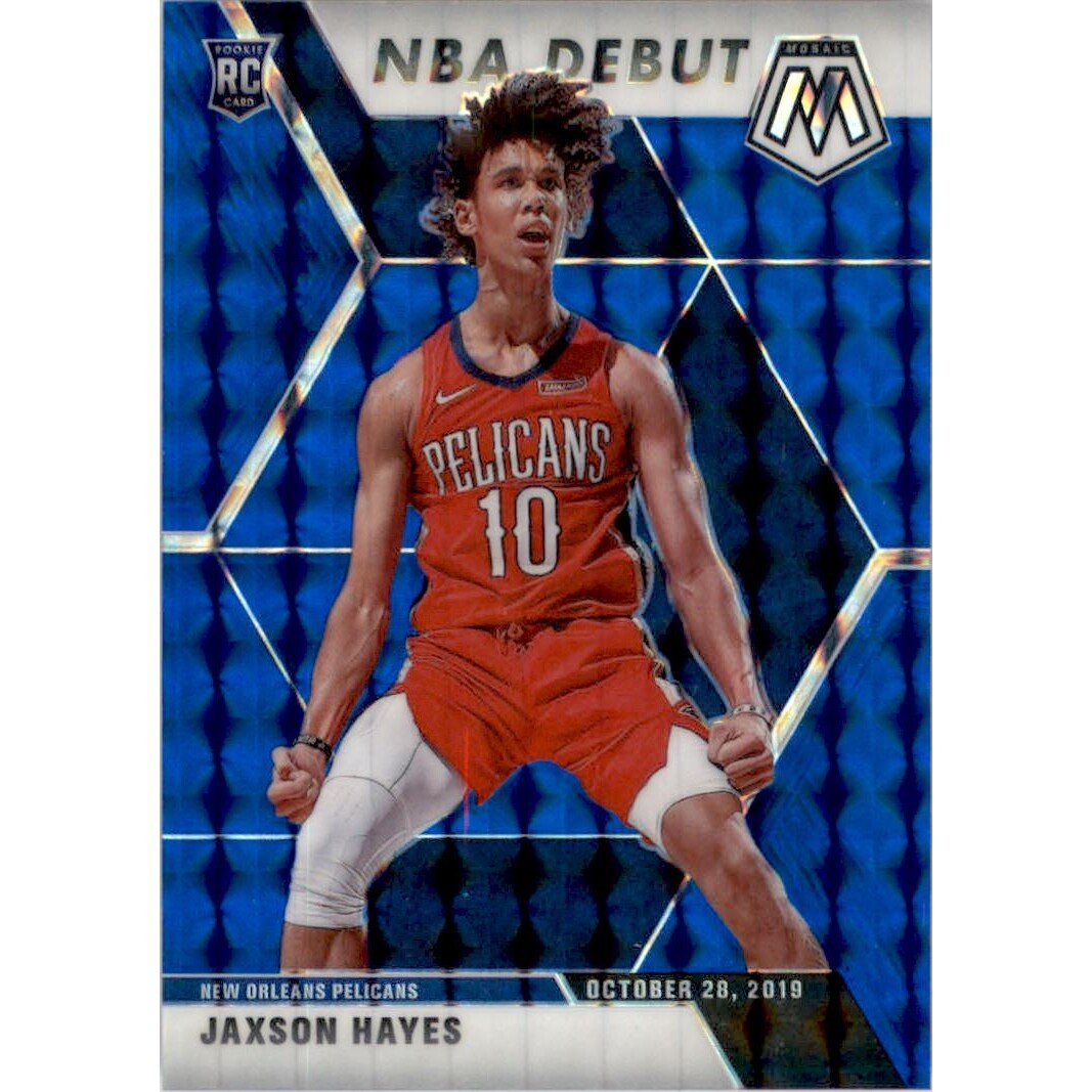 2019-20 Panini Mosaic Mosaic Blue #267 Jaxson Hayes. rookie card picture