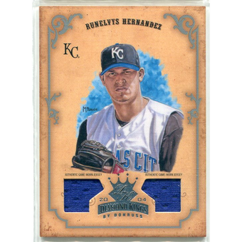 2004 Diamond Kings DK Materials Silver #73 Run Hernandez Jsy-Jsy/15
