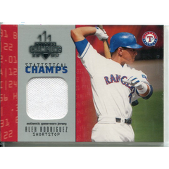 2003 Donruss Champions Statistical Champs Materials #1 Alex Rodriguez Jsy/250