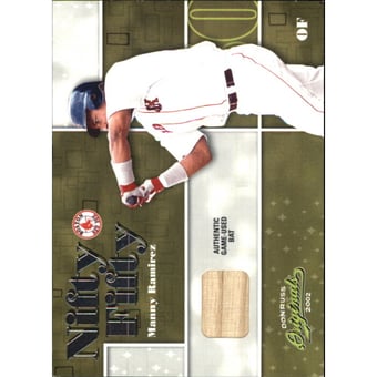 2002 Donruss Originals Nifty Fifty Bats #41 Manny Ramirez