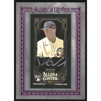 2024 Topps Allen and Ginter X Mini Framed Autographs #MAJWI Jordan Wicks/25