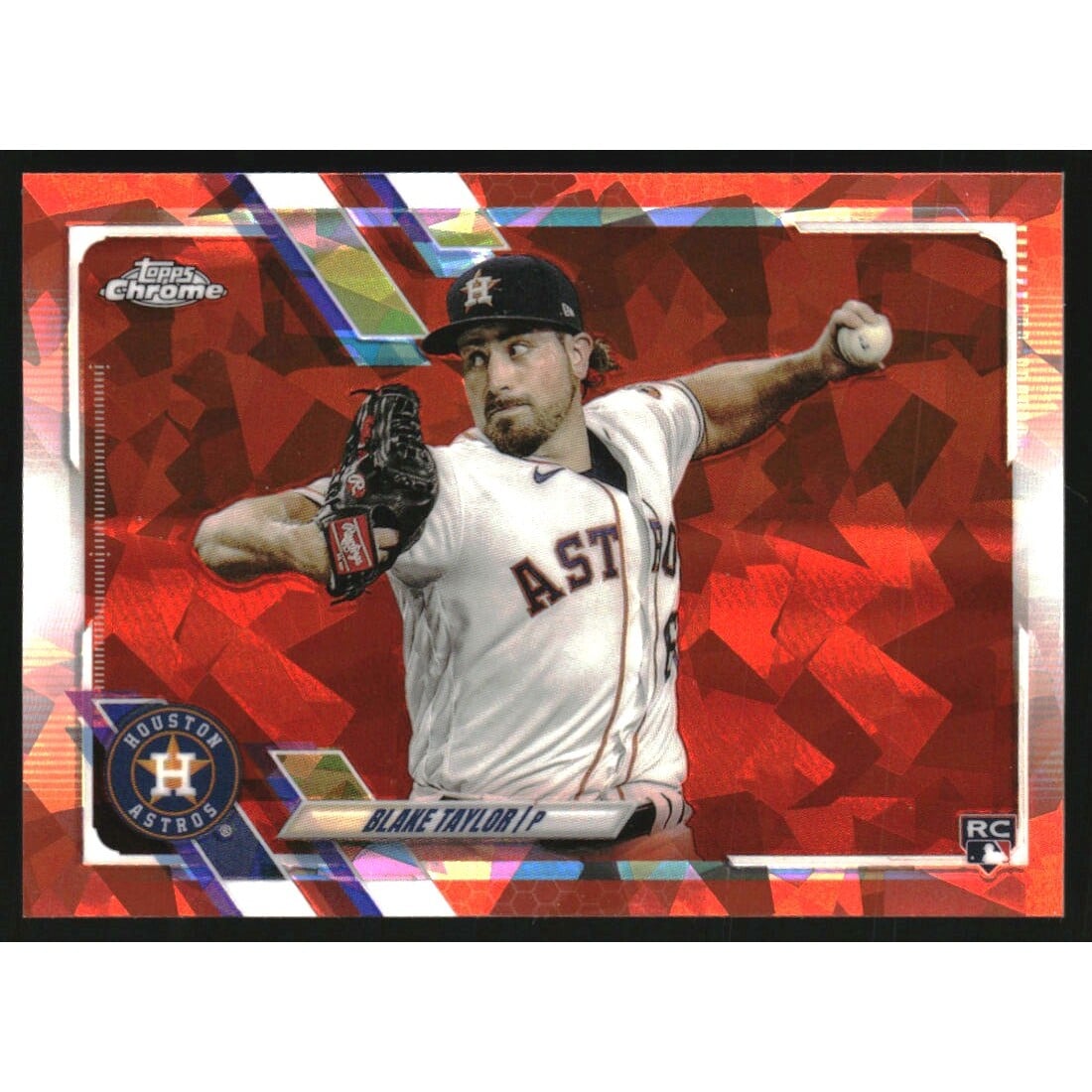 2021 Topps Chrome Sapphire Orange Refractors #228 Blake Taylor. rookie card picture