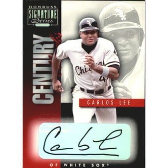 2001 Donruss Signature Century Marks #28 Carlos Lee/179