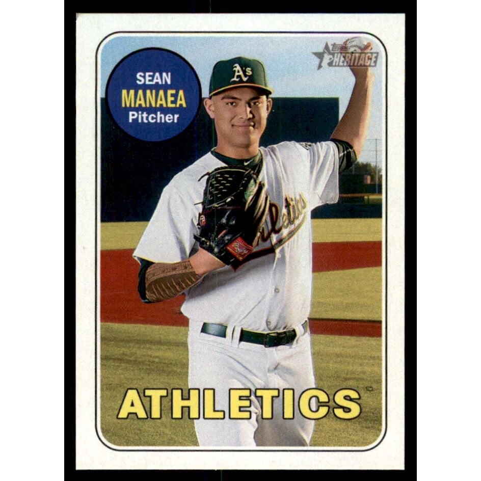 2018 Topps Heritage Mini #23 Sean Manaea. rookie card picture