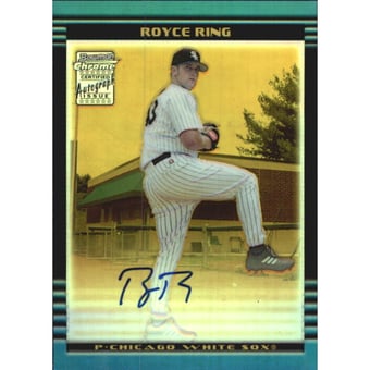 2002 Bowman Chrome Draft Gold Refractors #170 Royce Ring AU