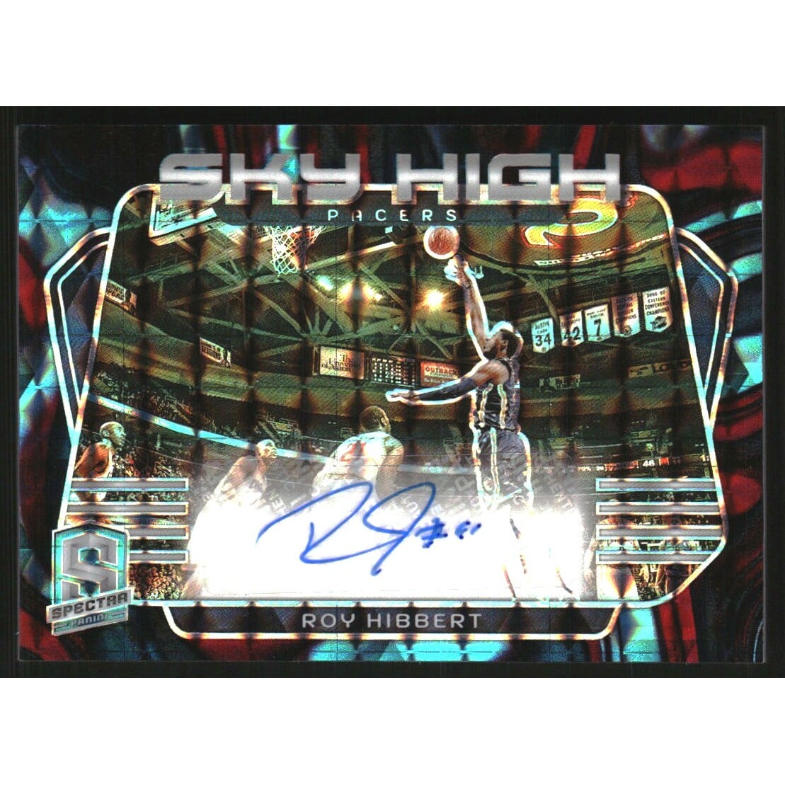 2023-24 Panini Spectra Sky High Signatures Interstellar #26 Roy Hibbert/75. rookie card picture