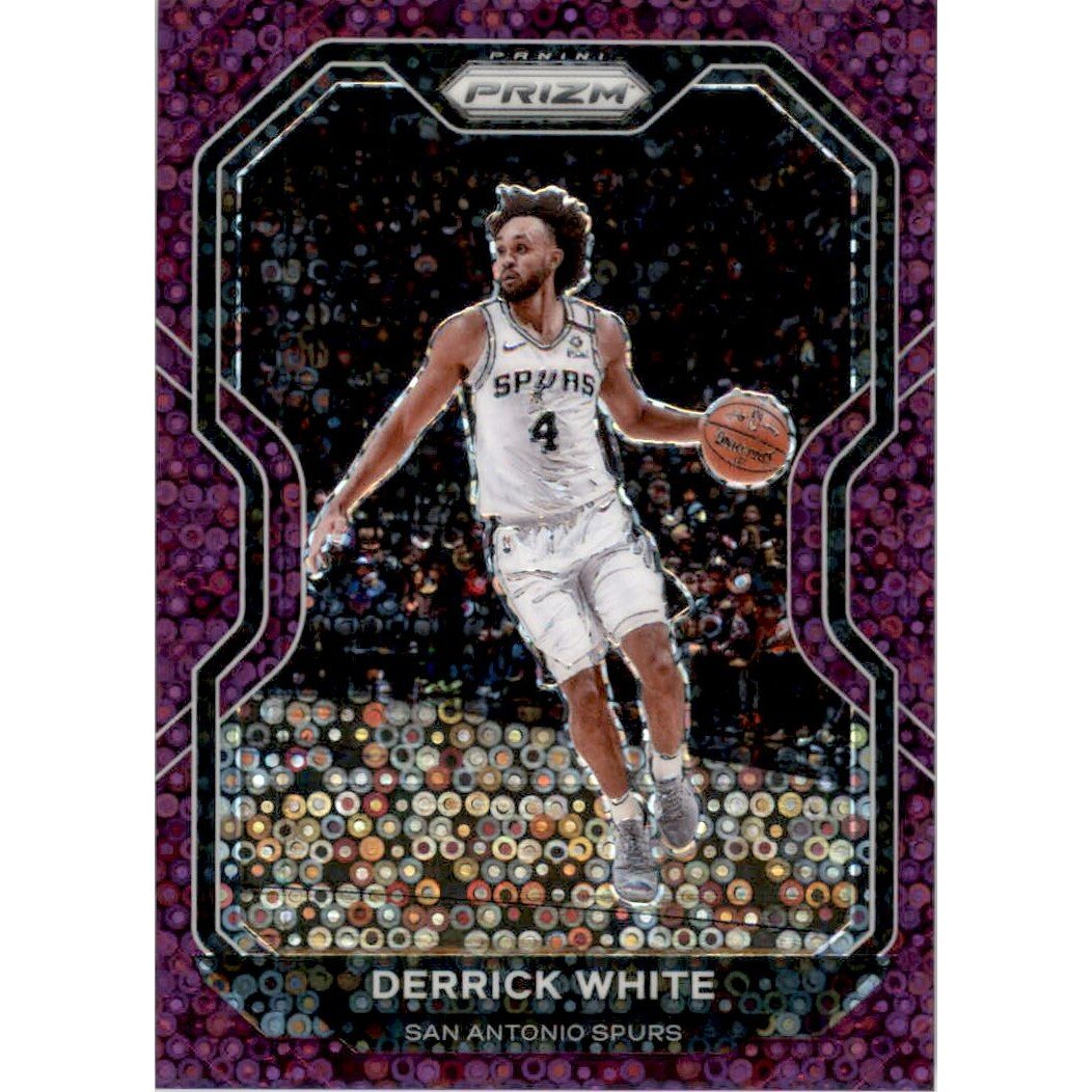 2020-21 Panini Prizm Prizms Fast Break Purple #174 Derrick White. rookie card picture
