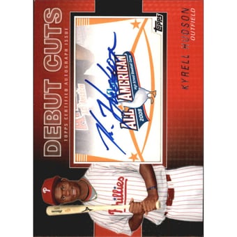2010 Topps Pro Debut AFLAC Debut Cut Autographs #KH Kyrell Hudson