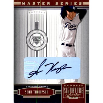 2005 Donruss Signature Autograph Gold MS #117 Sean Thompson/50
