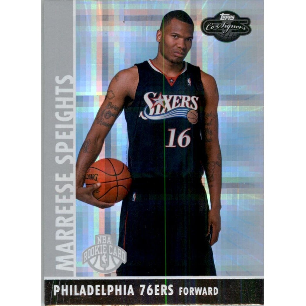 2008-09 Topps Co-Signers Hyper Silver #115 Marreese Speights. rookie card picture