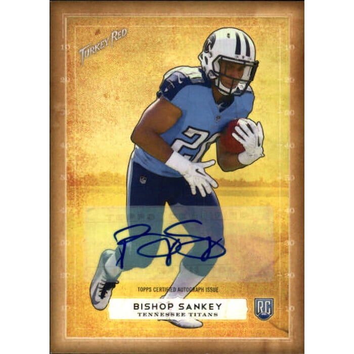 2014 Topps Turkey Red Autographs #37 Bishop Sankey. rookie card picture
