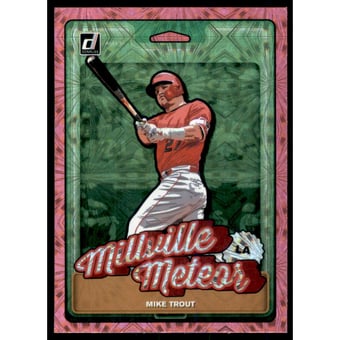 2019 Donruss Nicknames Pink Firework #3 Mike Trout
