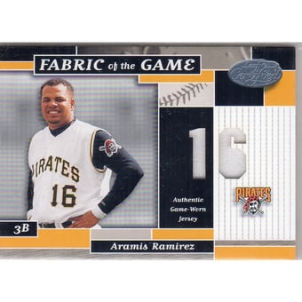 2002 Leaf Certified Fabric of the Game #99JN Aramis Ramirez/16