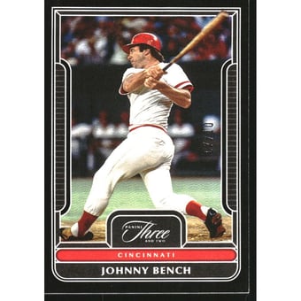 2023 Panini Three and Two Black #69 Johnny Bench