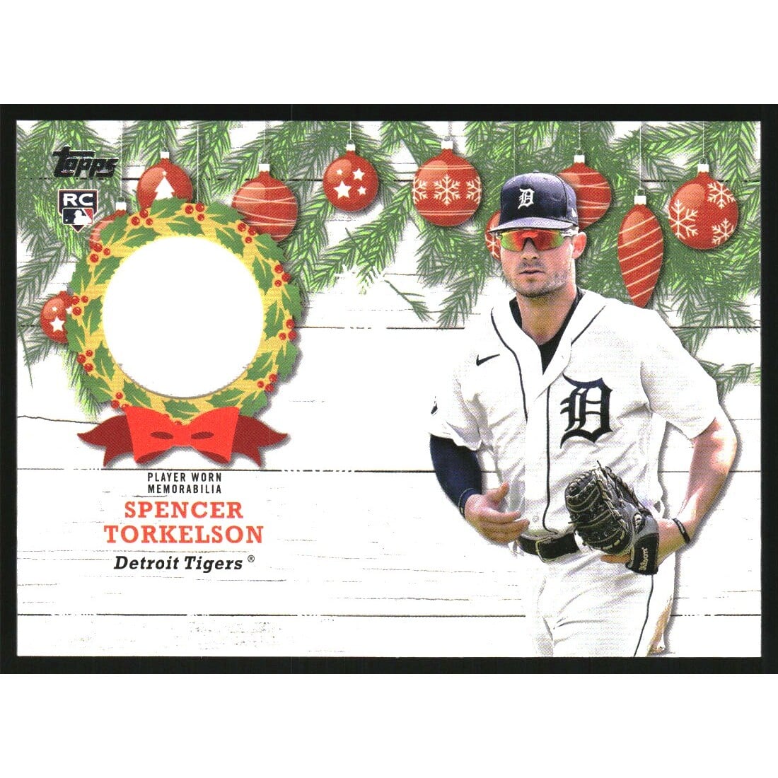 2022 Topps Holiday Relics #WRCST Spencer Torkelson. rookie card picture